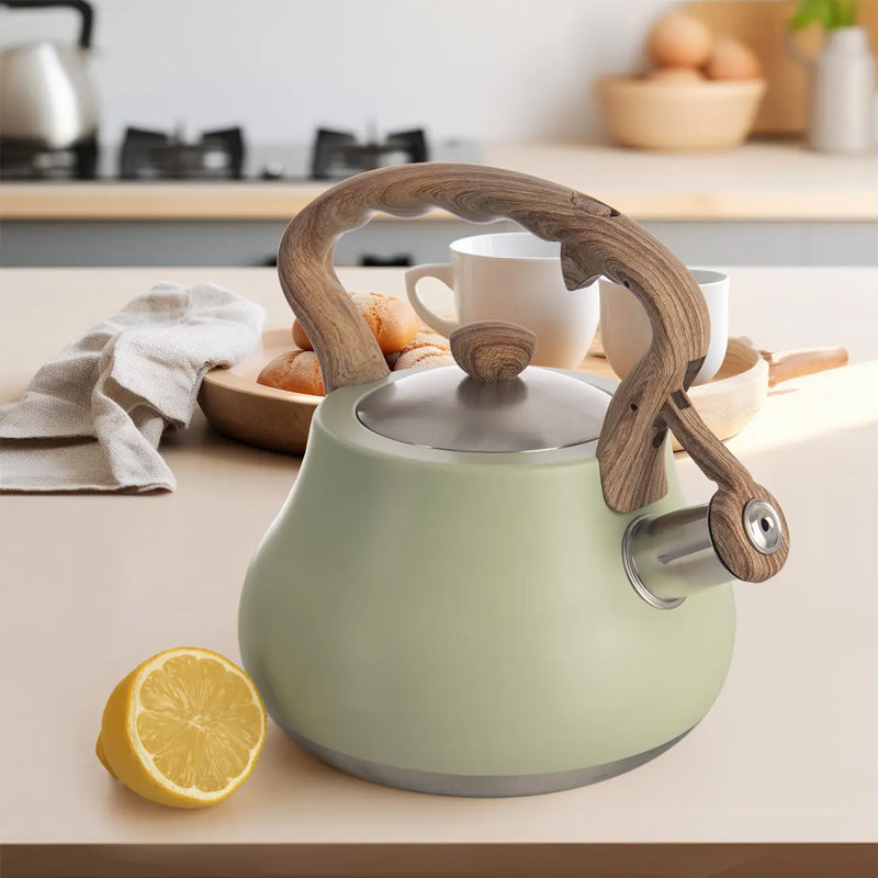 Konvice na čaj s píšťalkou ORION Greenish 3l