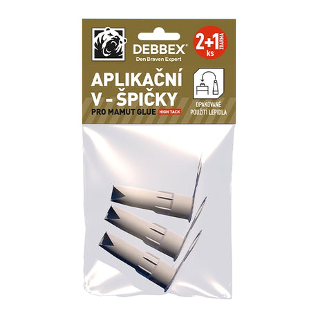 Aplikační V-špičky pro lepidla MAMUT GLUE DEBBEX 3ks