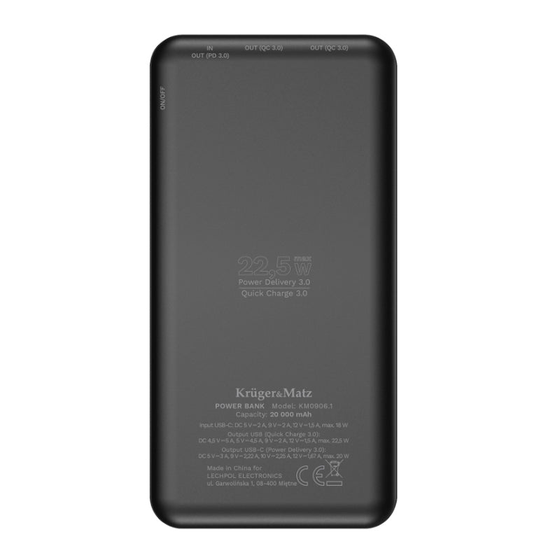 PowerBank KRUGER & MATZ KM0906.1 20000mAh