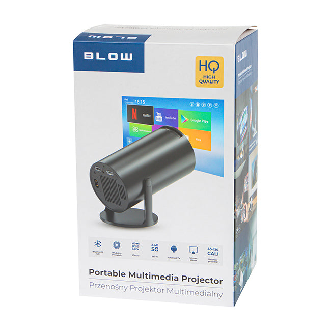 Projektor BLOW AndroidTV HD Cinema Black