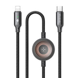 Kabel MCDODO CA-5680 USB-C /Lightning 1,5m Black+ nabíječka na Apple Watch