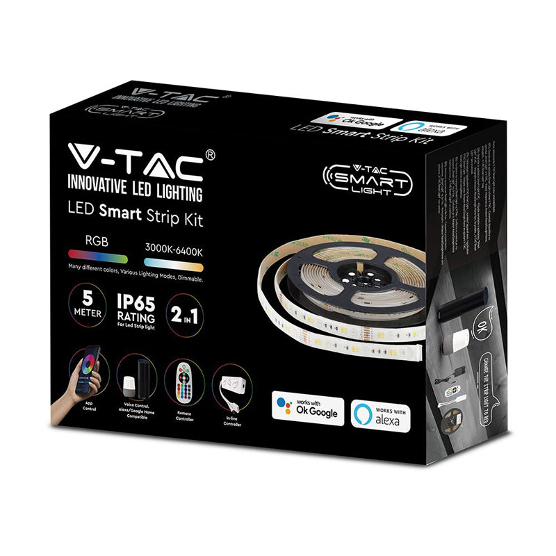 Smart LED pásek IP65 V-TAC VT-5050 54-EU 5m RGB