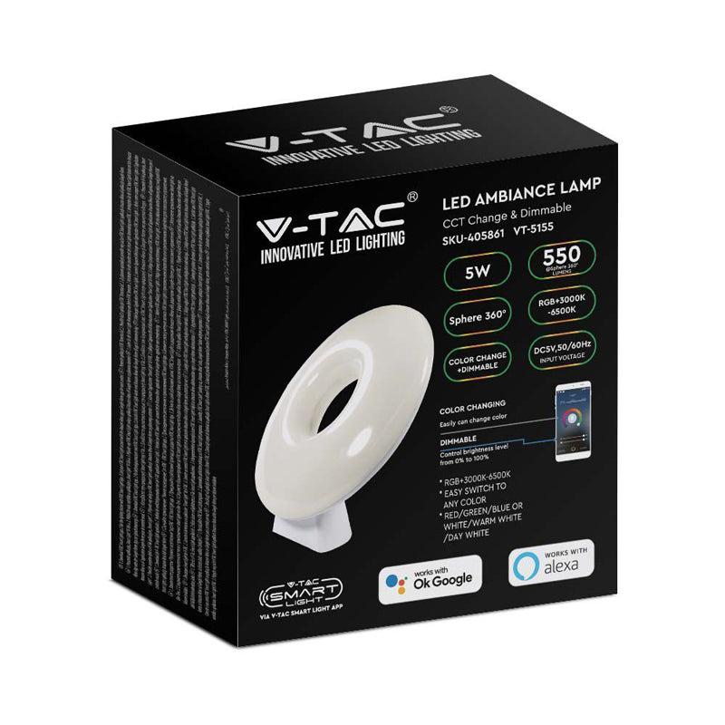 Lampa stolní V-TAC VT-5155 5W WiFi
