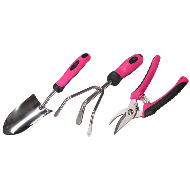 Sada zahradního nářadí SIXTOL GARDEN PINK 3 3ks