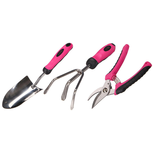 Sada zahradního nářadí SIXTOL GARDEN PINK 3 3ks