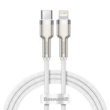 Kabel BASEUS Cafule USB-C/Lightning 2m White 20W