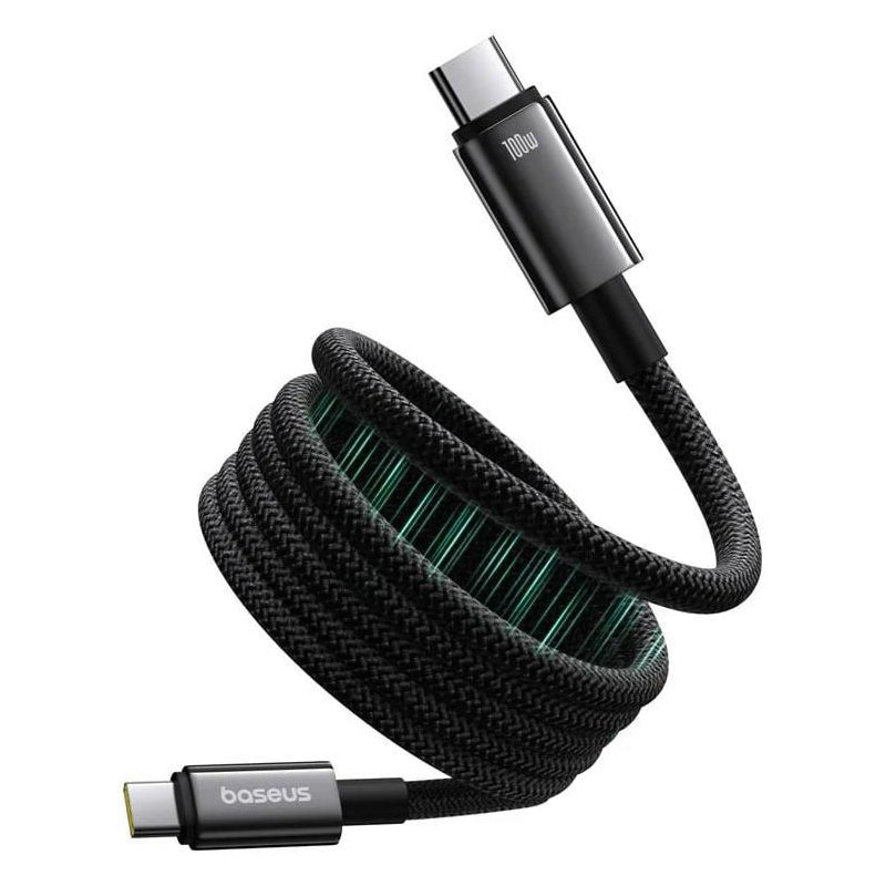 Kabel BASEUS Tungsten Gold USB-C/USB-C 1m Black 100W