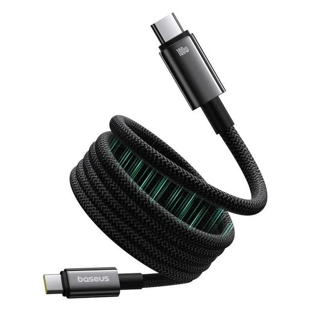 Kabel BASEUS Tungsten Gold USB-C/USB-C 1m Black 100W