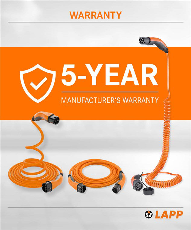 Kabel nabíjecí LAPP 75745 typ 2 22kW 32A 3 fáze 3m pro elektromobil