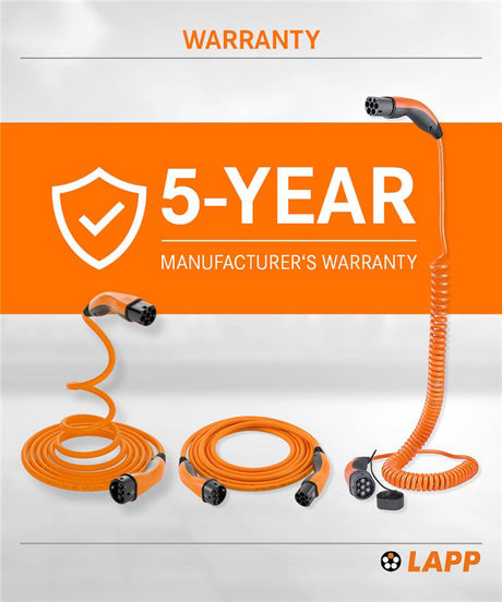 Kabel nabíjecí LAPP 75745 typ 2 22kW 32A 3 fáze 3m pro elektromobil