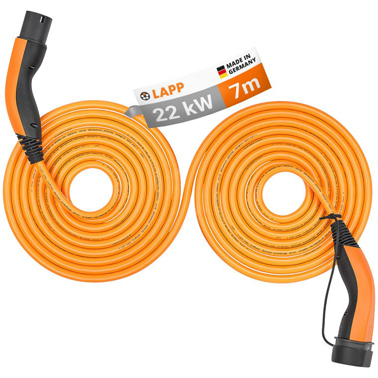 Kabel nabíjecí LAPP 75746 typ 2 22kW 32A 3 fáze 7m pro elektromobil