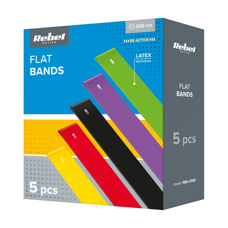 Guma posilovací REBEL Long Band LTs-1 2,5-20kg 5ks