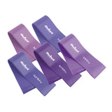 Guma posilovací REBEL Mini Band L 2,3-18,2kg 5ks mix purple