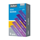 Guma posilovací REBEL Mini Band L 2,3-18,2kg 5ks mix purple