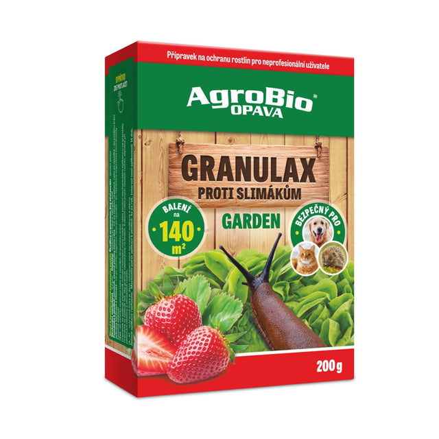 Přípravek proti slimákům AGROBIO Granulax Garden 200g