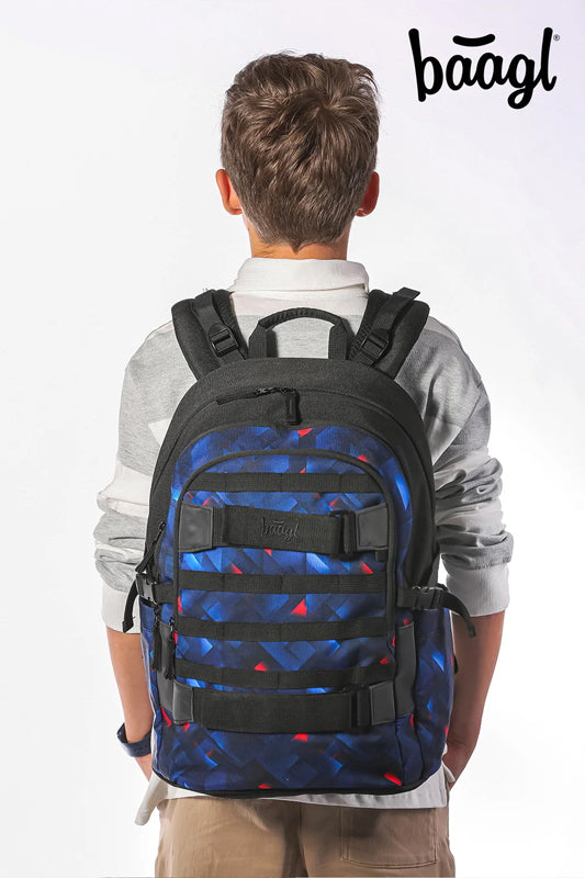 Batoh školní BAAGL Skate Indigo