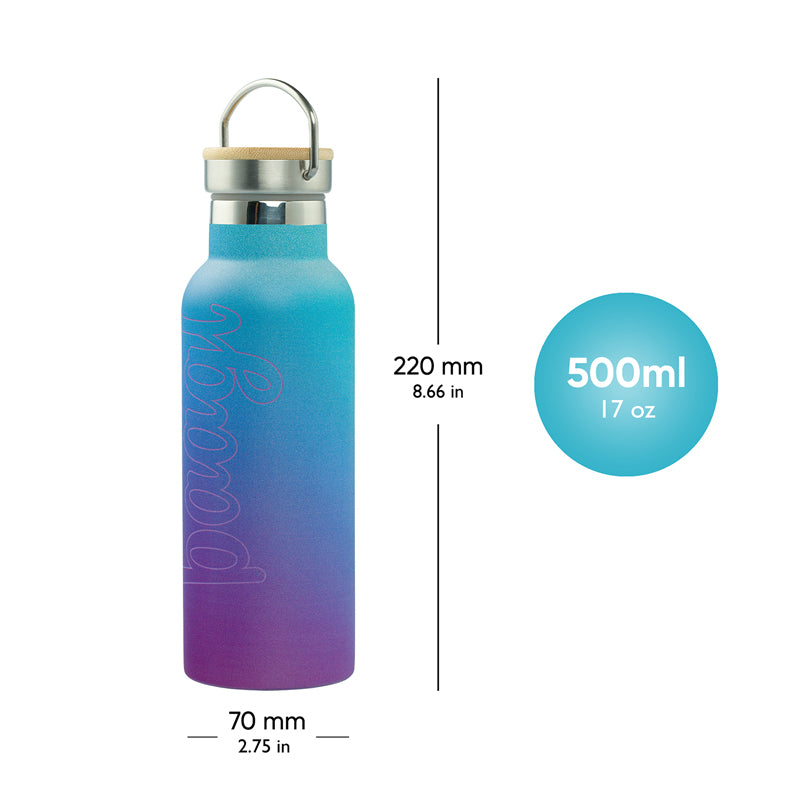 Termoláhev BAAGL Galaxy 500ml s bambusovým víčkem