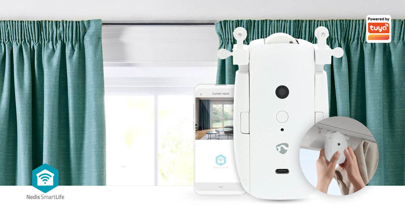 Smart ovladač žaluzií a rolet NEDIS BTMC20WT1PC Bluetooth Tuya