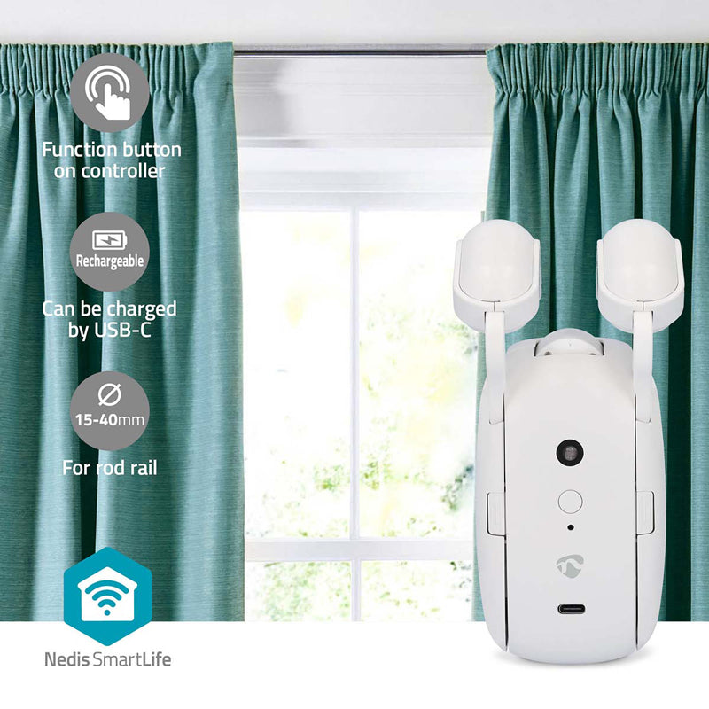 Smart ovladač žaluzií a rolet NEDIS BTMC10WT1PC Bluetooth Tuya