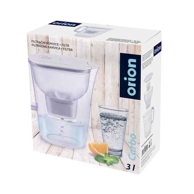 Konvice filtrační ORION Carbo 3l White