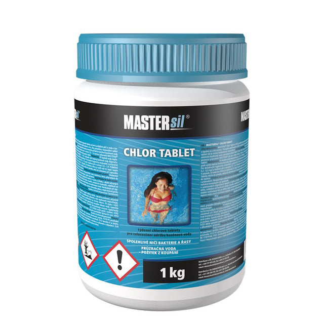Tablety pro chlorovou dezinfekci bazénové vody MASTERsil 1kg