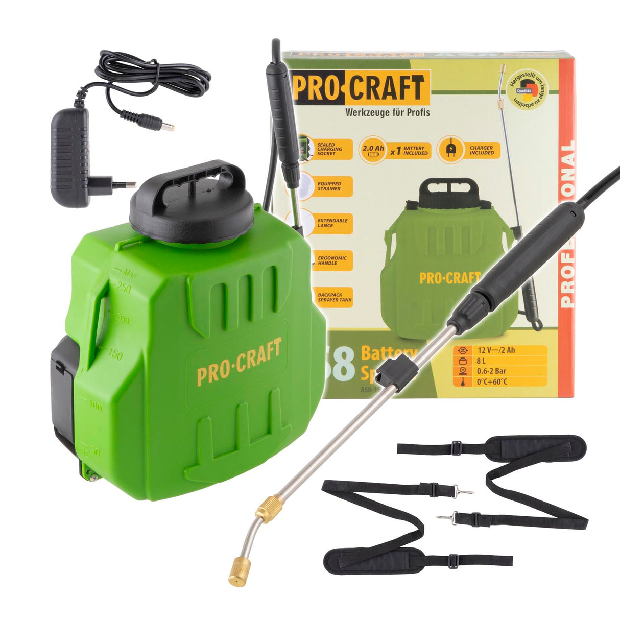 Postřikovač AKU PROCRAFT AS8