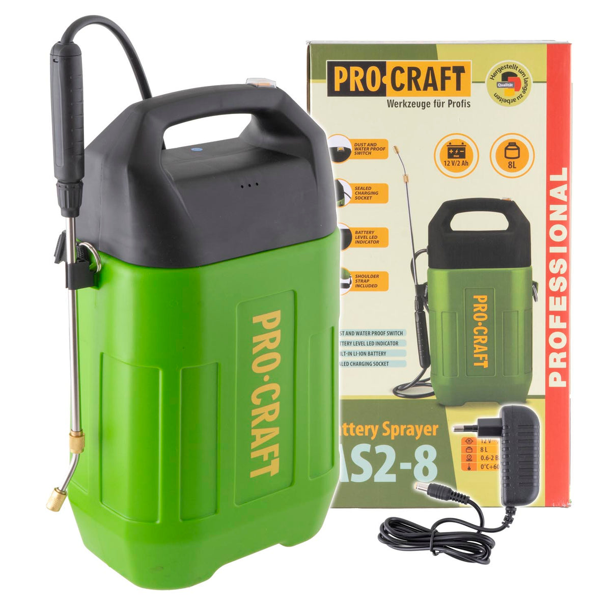 Postřikovač AKU PROCRAFT AS2-8