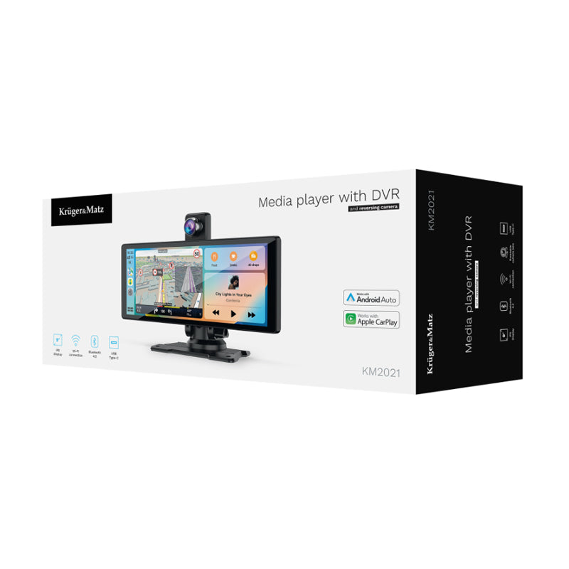 Displej Apple CarPlay / Android Auto KRUGER & MATZ KM2021
