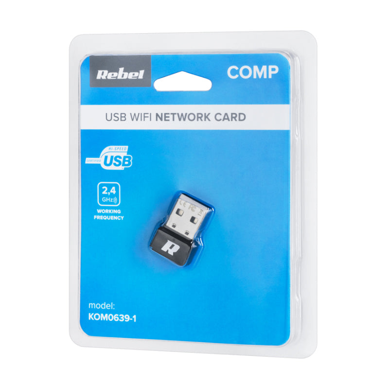 Adaptér WiFi USB REBEL KOM0639-1