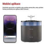 GoSmart vodní fontána EMOS H6102 Pet Care, 2,6 l, šedá, WiFi