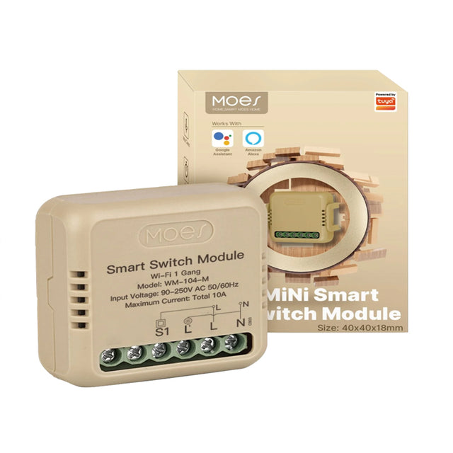 Smart ovladač osvětlení MOES Switch Module MS-104M WiFi Tuya