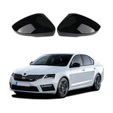Kryty zrcátek Škoda Octavia MK3 2017 - 2019 černé lesklé