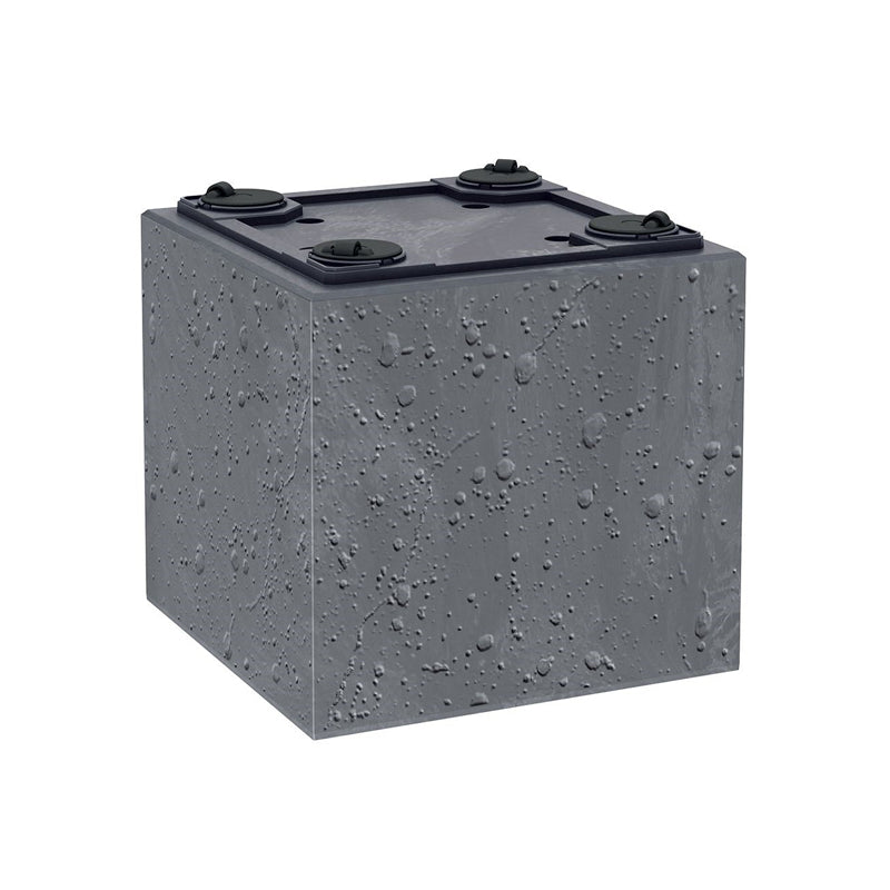 Květináč SIERRA SQUARE BETON EFFECT antracit 28,8cm