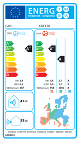 Klimatizace GETI GKF12K 3,5kW offgrid solární