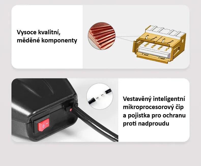 Nabíječka USB STU 34708 s voltmetrem na motocykl