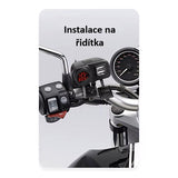 Nabíječka USB STU 34708 s voltmetrem na motocykl