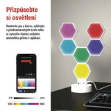 Smart stolní lampa EMOS ZIW426R Hexagon WiFi Tuya
