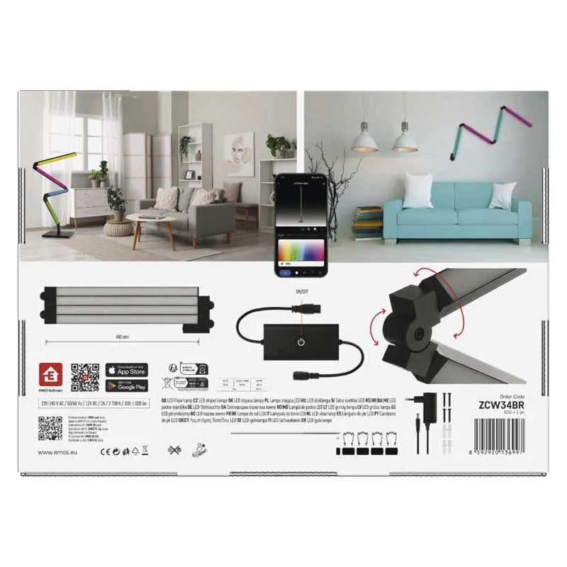 Smart stojací lampa EMOS ZCW34BR WiFi Tuya