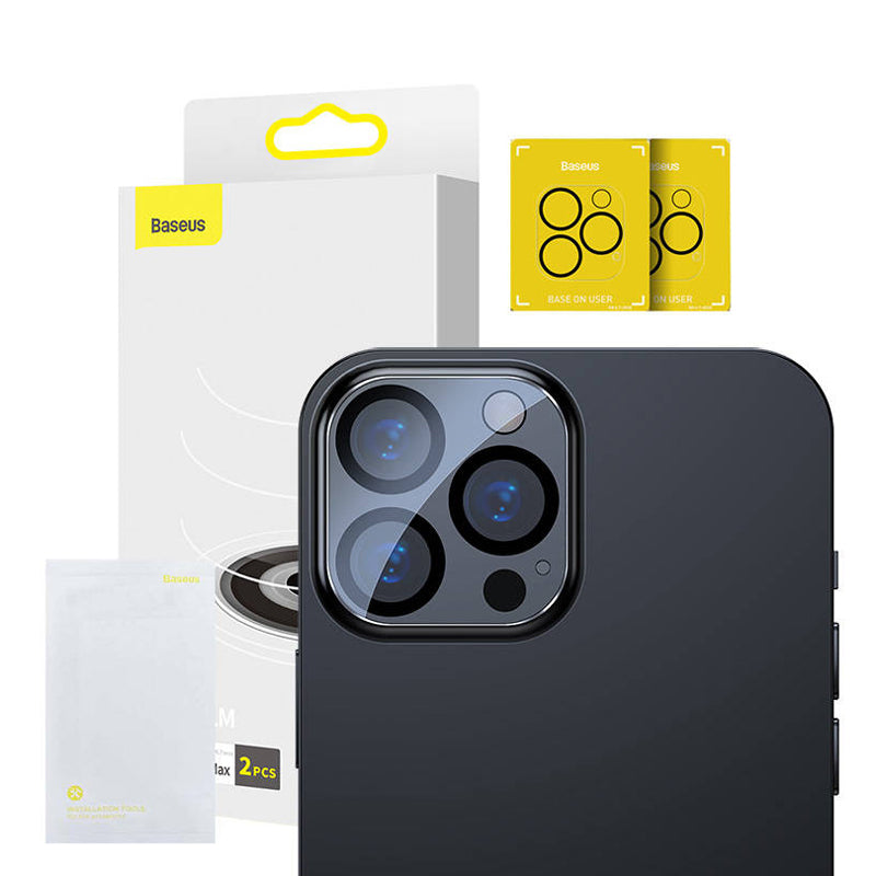 Ochranná folie BASEUS na objektiv fotoaparátu pro iPhone 13 Pro/13 Pro Max 2ks