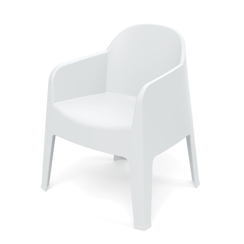 Židle zahradní MILANE 680x600x805mm - bílá