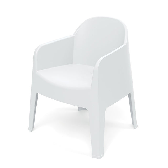 Židle zahradní MILANE 680x600x805mm - bílá