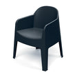 Židle zahradní MILANE 680x600x805mm - uhelná