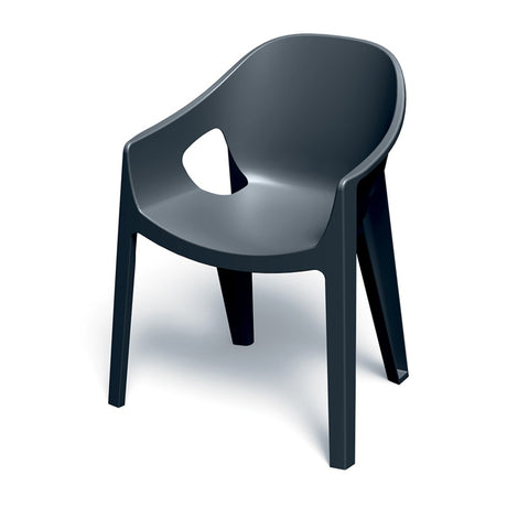 Židle zahradní PREMO 650x560x825mm - uhelná