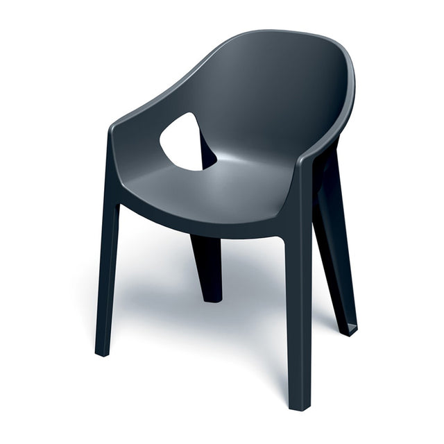 Židle zahradní PREMO 650x560x825mm - uhelná