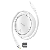 Kabel BASEUS Free2Pull USB-C/Lightning 1m White 20W