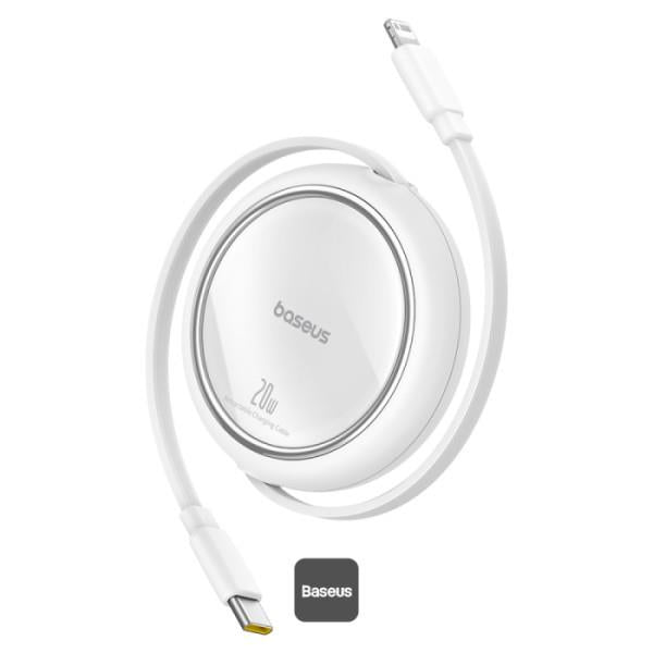 Kabel BASEUS Free2Pull USB-C/Lightning 1m White 20W