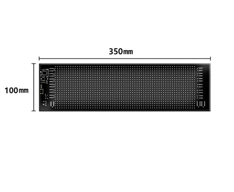 LED matrix panel "Devil eyes" 10 x 35cm