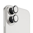 Ochranná folie na objektiv fotoaparátu pro iPhone 16/16 PLUS Silver