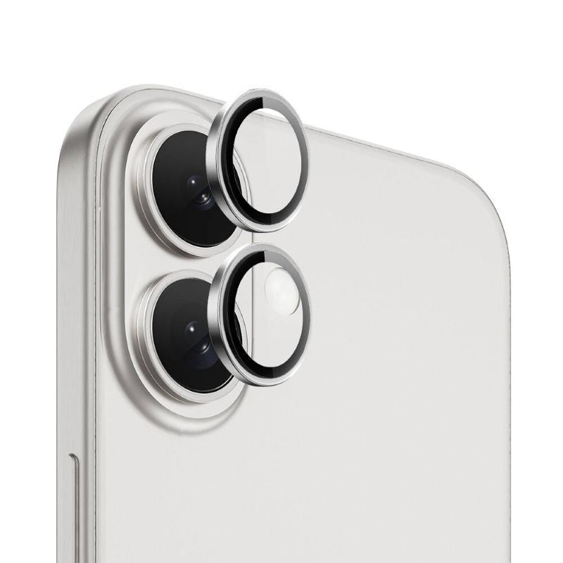 Ochranná folie na objektiv fotoaparátu pro iPhone 16/16 PLUS Silver