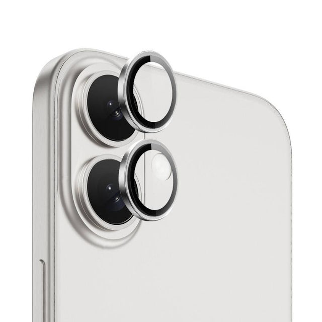 Ochranná folie na objektiv fotoaparátu pro iPhone 16/16 PLUS Silver